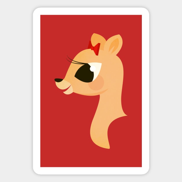 Rudolph the Red-Nosed Reindeer - Clarice Magnet by ChrisPaulFarias